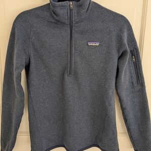 Patagonia Navy Quarter-Zip Fleece